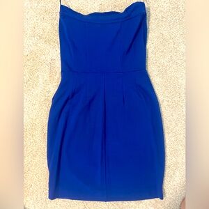 Urban Outfitters Blue Strapless Knit Dress